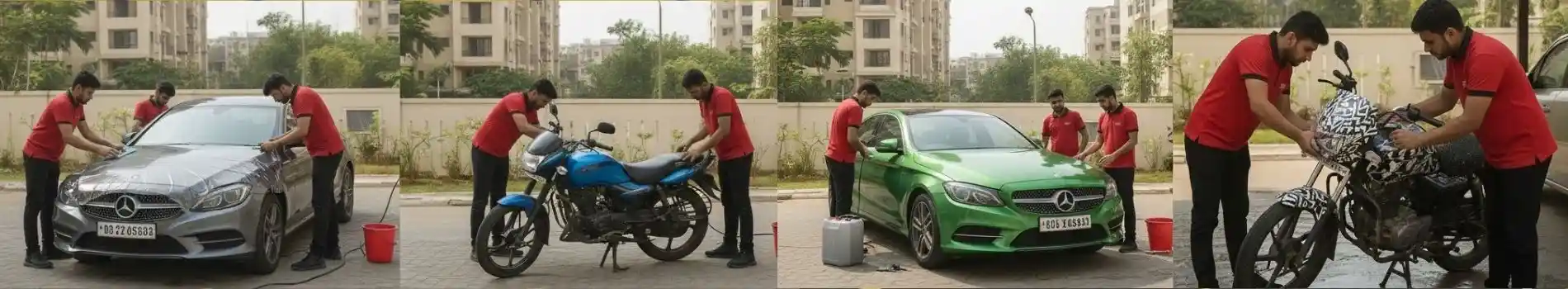 Doorstep help for car and bike wrap and branding projects - Door2Door Car Wash