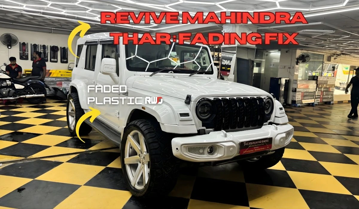 Revive Mahindra Thar: Graphene Coating, Trim & Color Fading Fix
