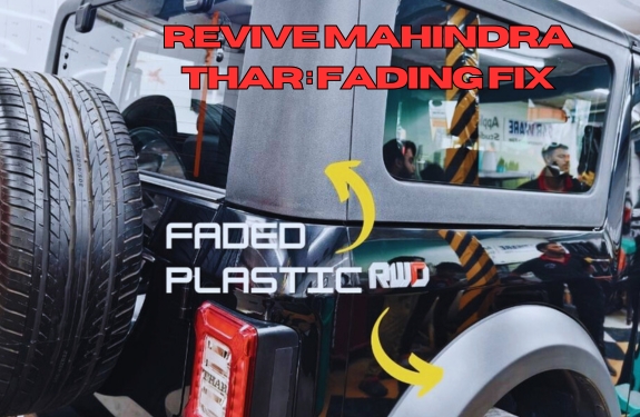 Revive Mahindra Thar: Graphene Coating, Trim & Color Fading Fix