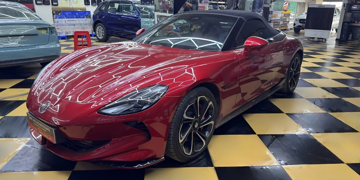 paint protection film on mg cyberster