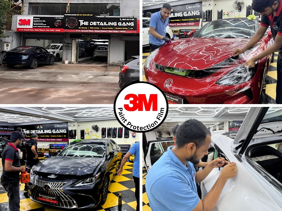 Best Car Detailing Studio in Delhi for Tesla & 3M best car detailing studio for 3m ppf installer for tesla in delhi india