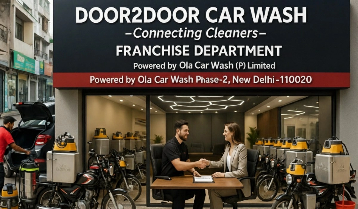 Door2Door Car Wash Franchise in India Door2Door Car Wash Franchise in India