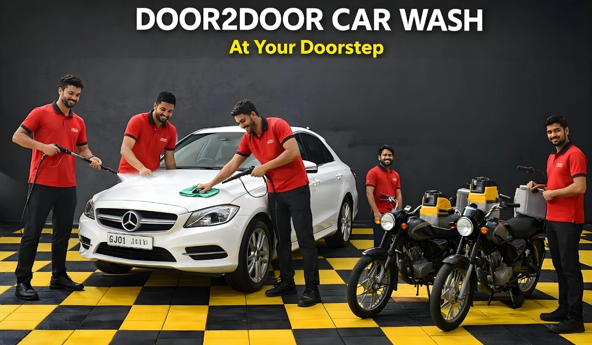 Door2Door Car Washing Franchise in Ahmedabad Door2Door car washing franchise in Ahmedabad