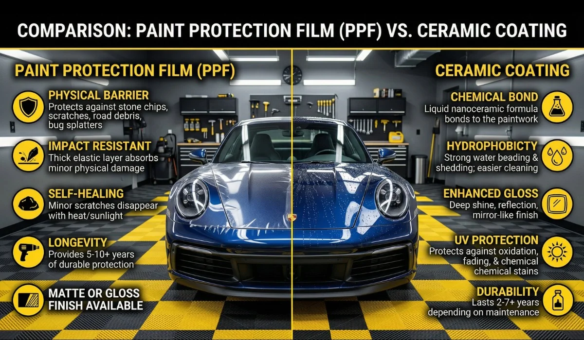 PPF vs Ceramic Coating for car & bike