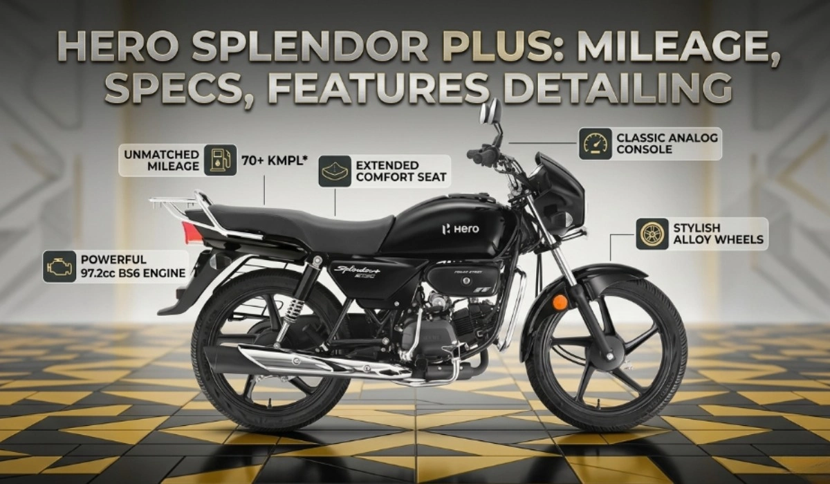 Hero Splendor Plus Mileage Specs Features Detailing