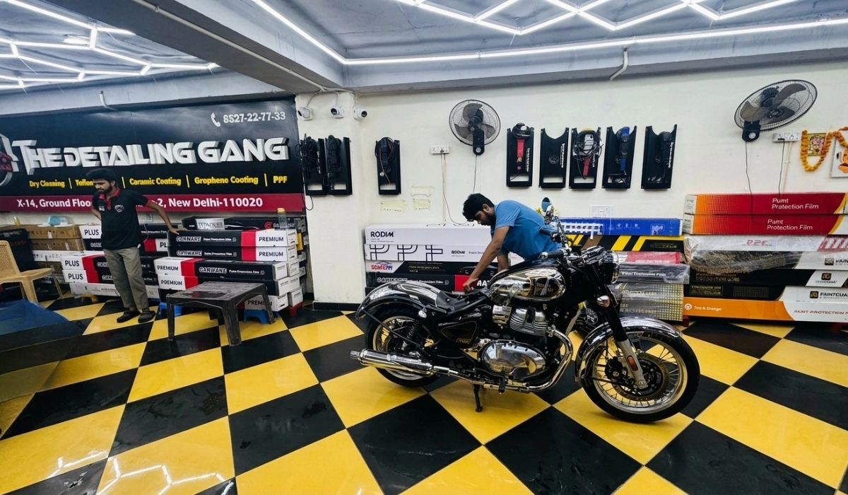 Best Bike Detailing Studio | The Detailing Gang best bike detailing studio in delhi