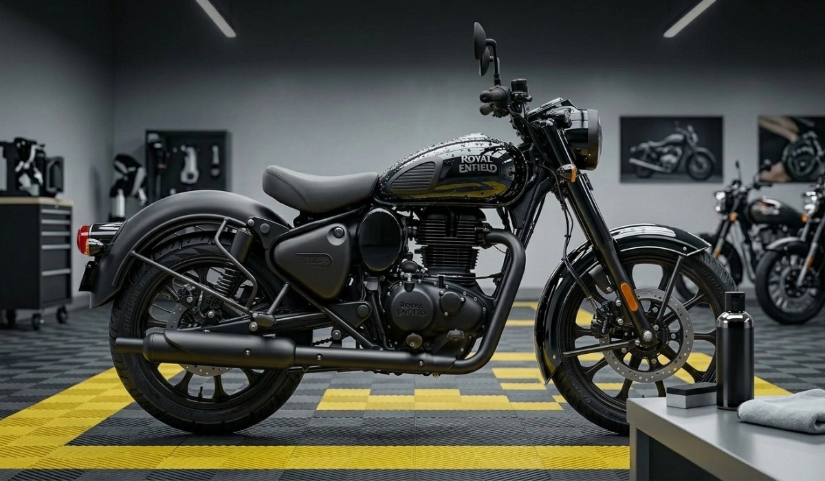 Royal Enfield Classic 350 Ceramic Coating professional bike detailing studio delhi