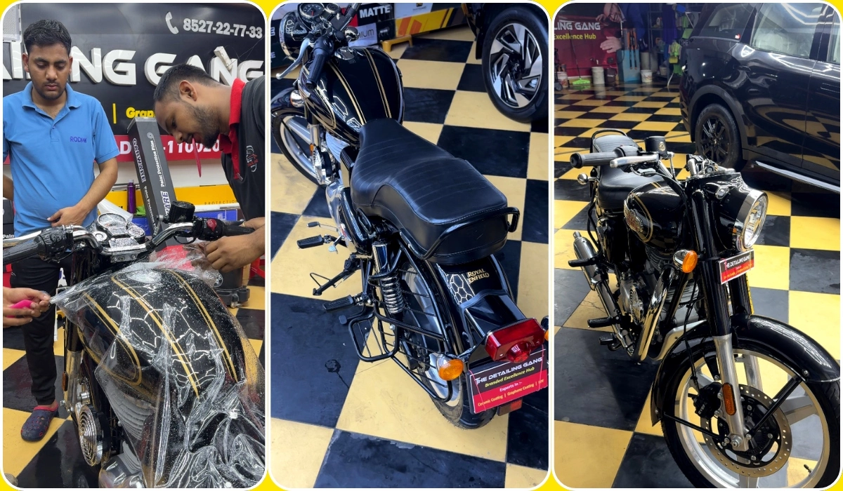 2nd Image PPF | Royal Enfield Classic 350 best ppf studio for bike in delhi