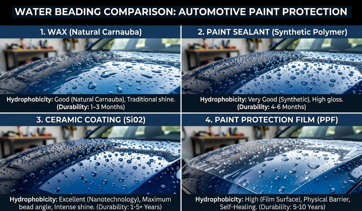 Car paint protection in rainy season
