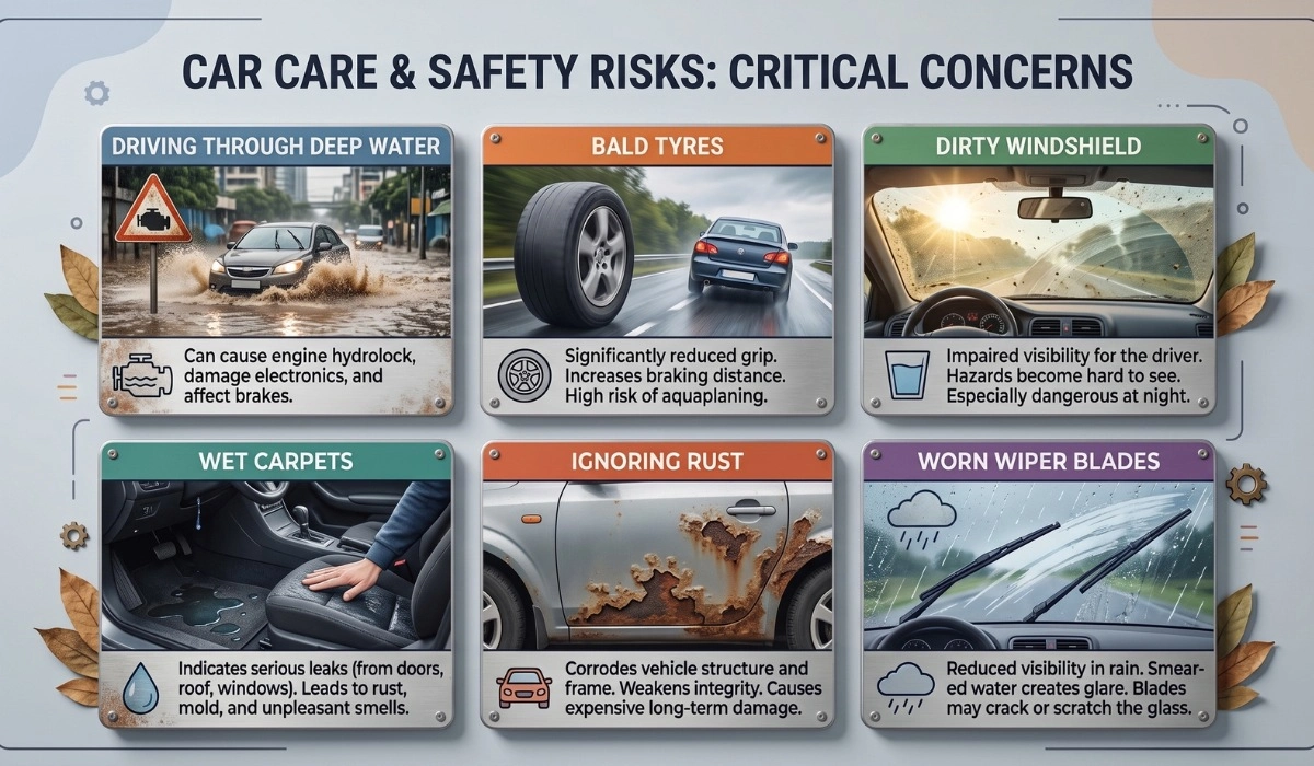 Common monsoon car care mistakes