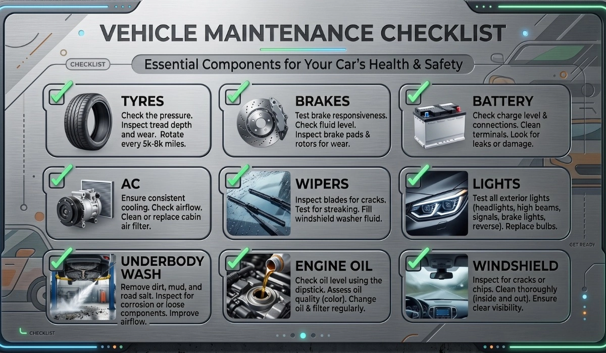 Rainy season car maintenance checklist