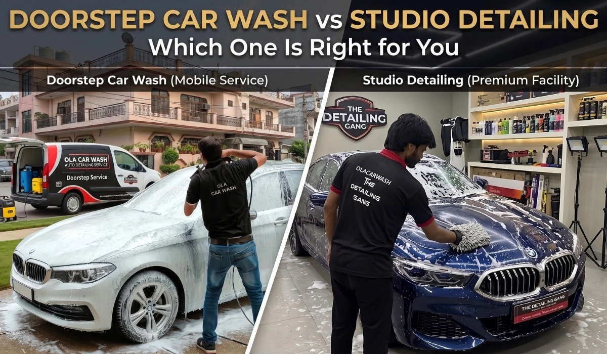 Doorstep Car Wash vs Detailing Studio - Which One Is Right for You