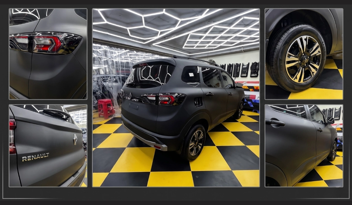 Renault Triber - Matte PPF Coating matte ppf coating installing - renault triber