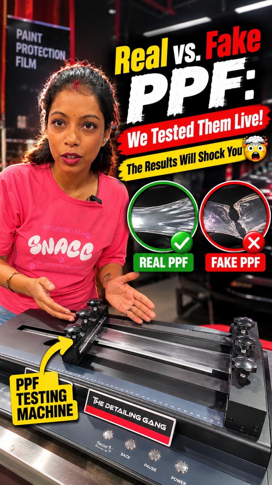 Real vs Fake PPF Testing ppf film testing