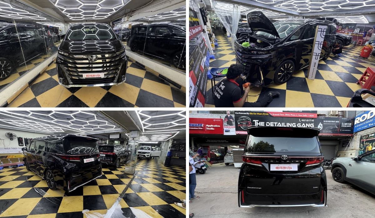 PPF on Black Vellfire