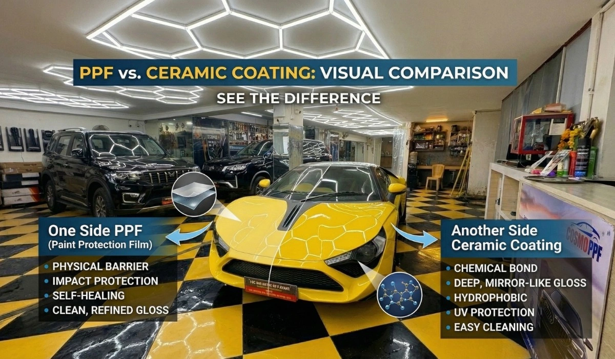 ppf vs caramic coating result