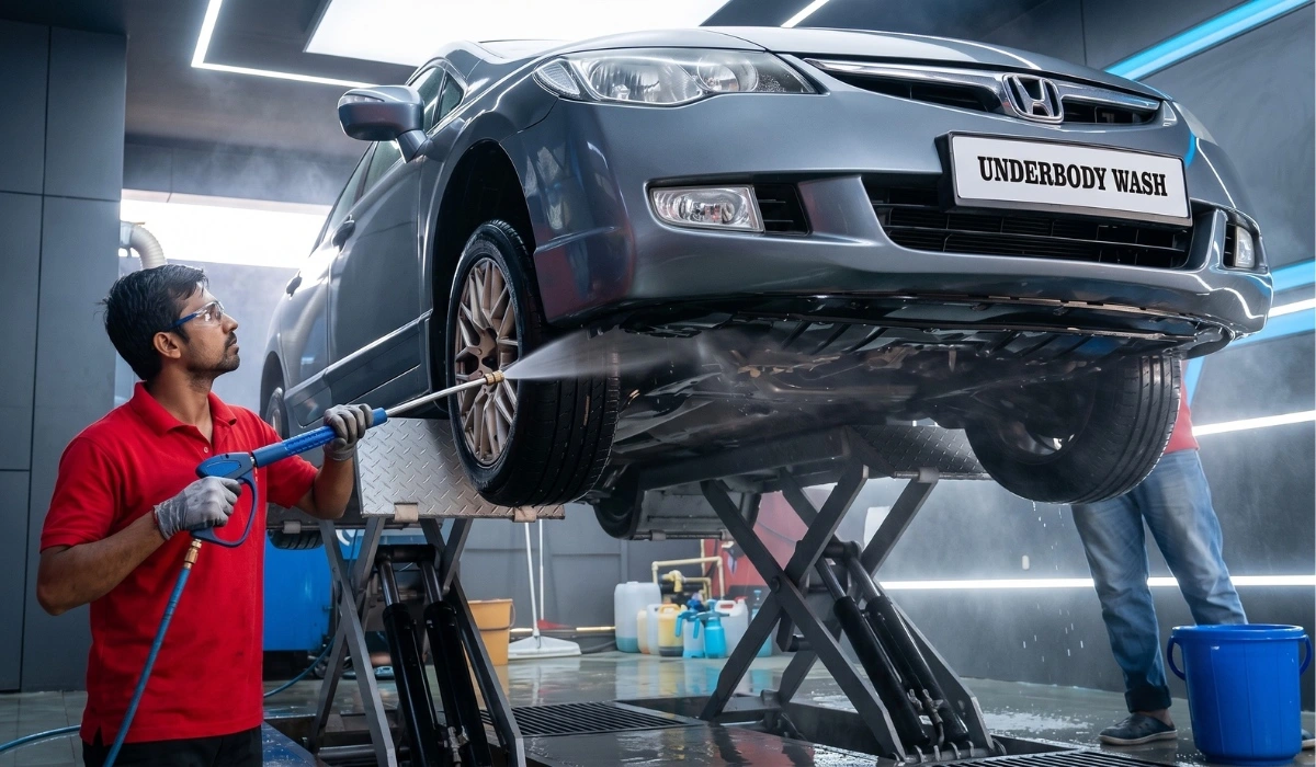 underbody car wash and rust protection