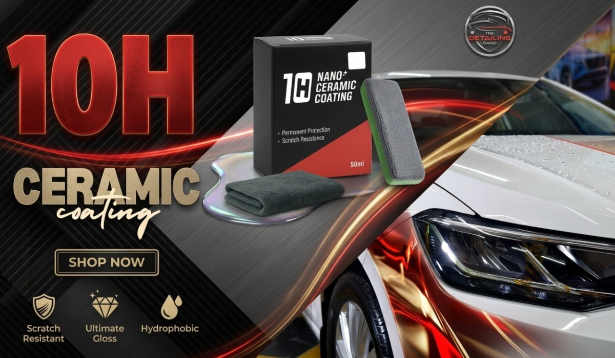 10H ceramic coating providing advanced gloss and paint protection