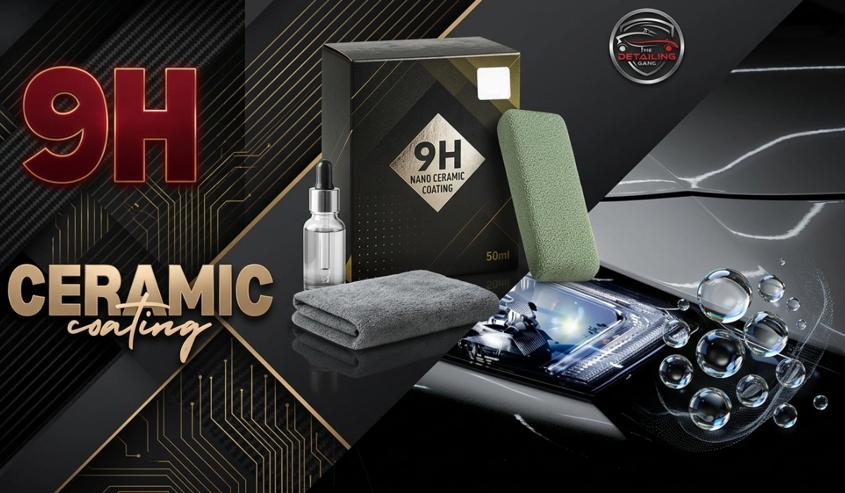 9H ceramic coating application for long-lasting paint protection
