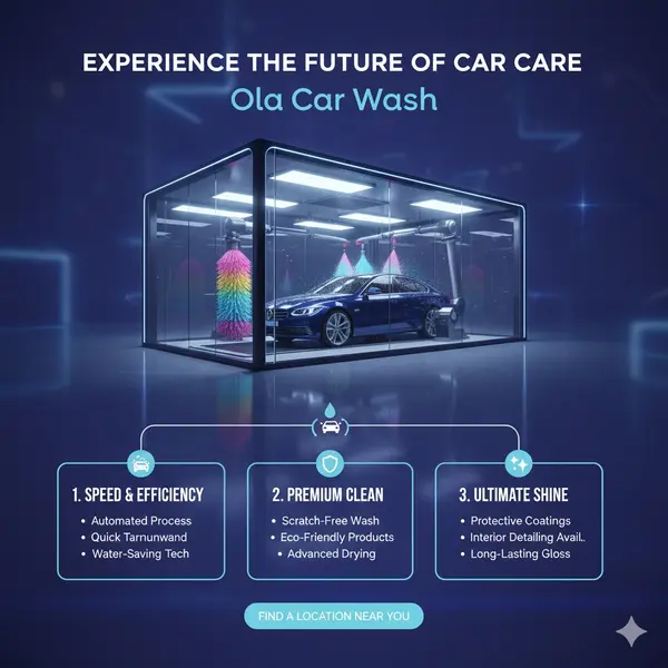 Ola Car Wash Center Franchise India - Professional Car Detailing Service Business