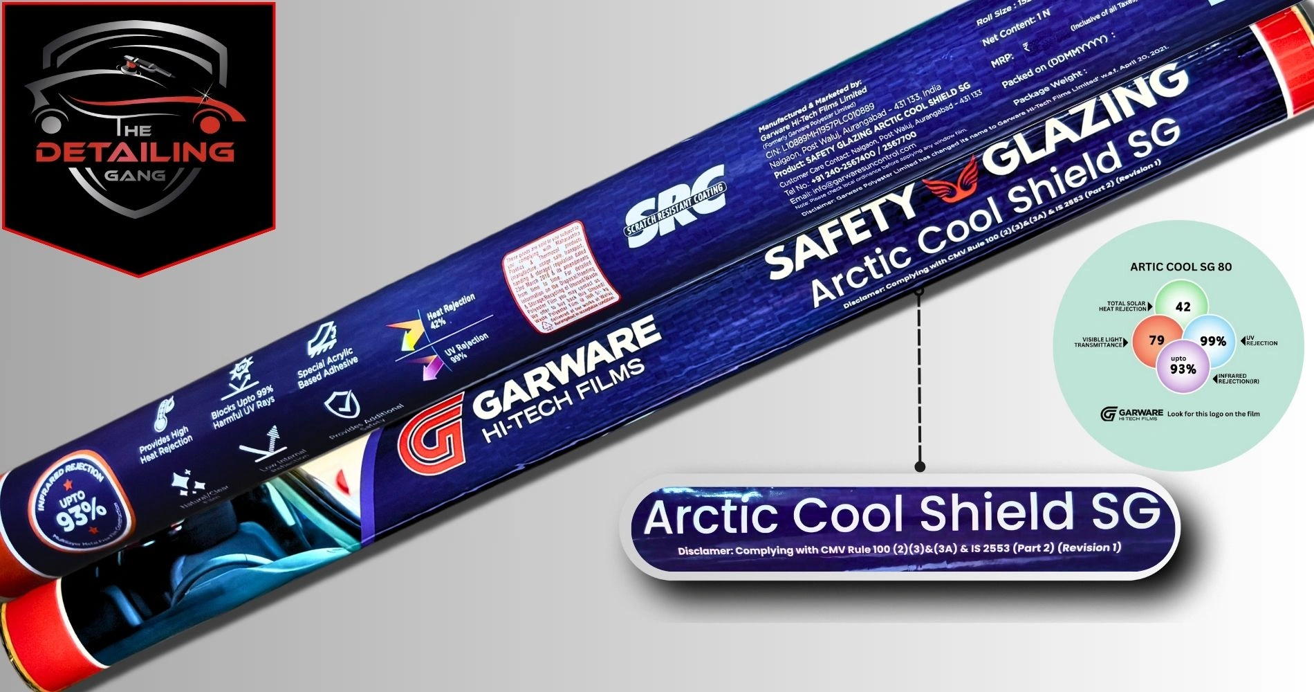 Artic Cool Shield SG 80 for Windshield (Front Glass)
