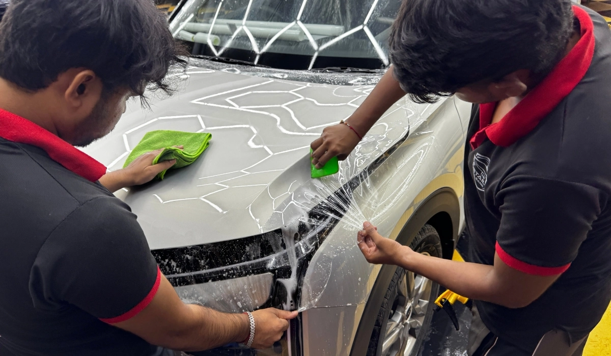 PPF product installing Kia Seltos