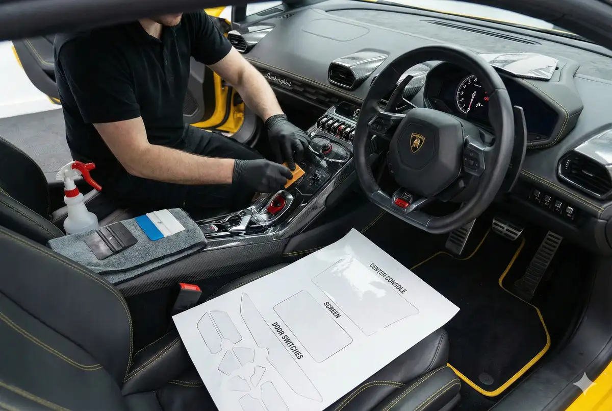 Custom Pre-Cut Interior Protection Film Installation | The Detailing Gang