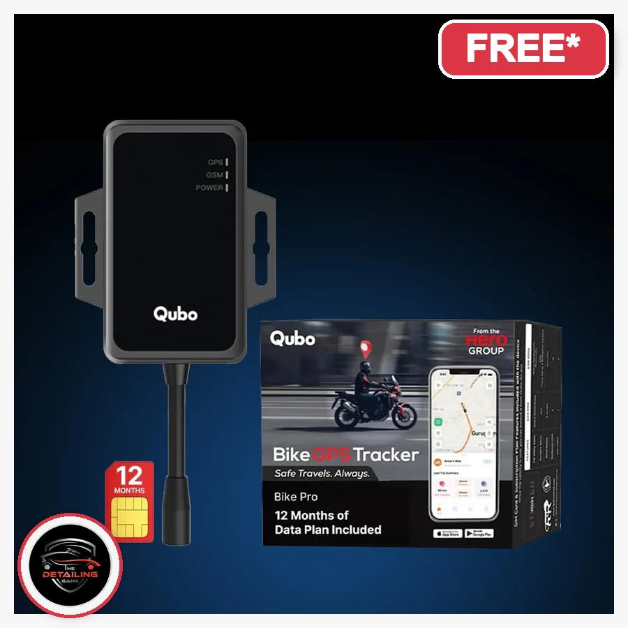 Bike Tracker Pro 1yr product image with The Detailing Gang logo, free with eligible PPF package in Okhla Delhi, MRP Rs. 4,290, offer price Rs. 3,432