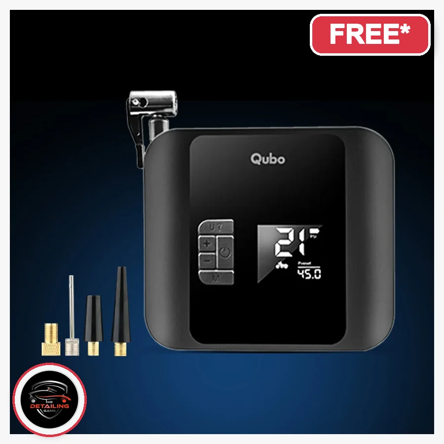Tyre Inflator Pro product image with The Detailing Gang logo, free with eligible PPF package in Okhla Delhi, MRP Rs. 5,490, offer price Rs. 4,392