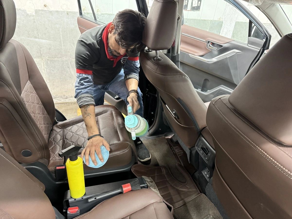 car interior deep cleaning